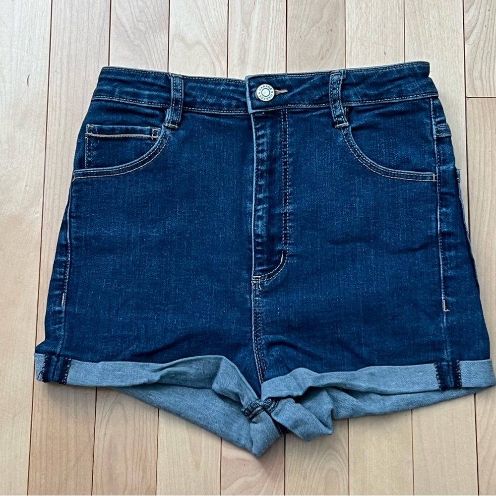Garage Dark Blue Jean Shorts